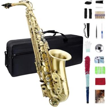 Imagem de ANVAR VEDO Saxofone，Alto em Mi♭ Profissional - H68 Latão com Acabamento Bronzeado, Palhetas Premium e Chaves Pérola, Ideal para Samba/Chorinho em Escolas de Música Brasileiras instrumentos musicais