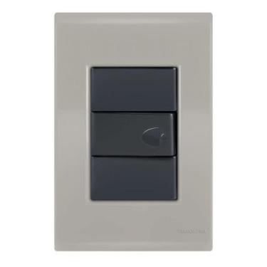 Imagem de Conj 1 Pulsador Campainha - Tramontina Liz Fendi / Grafite