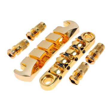 Imagem de Kokiya Peça de cauda de violão baixo com ponte fixa de 4 cordas e parafusos