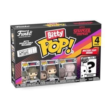 Imagem de Funko Pop Bitty: Stranger Things - Hopper, Joyce, Demogorgon - (Closed Face), and Mystery Chase Figure - (Style May Vary) and A Surprise Mystery Mini Figure - 0.9 Inch (2.2 Cm) Collectable