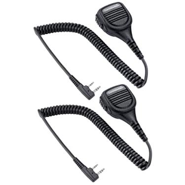 Imagem de commountain Microfone de alto-falante pesado compatível com rádios Baofeng BF-F8HP UV-82HP UV-5R UV82 UV82C UV5R5 UV5RA UV5RE UV5X3 e Kenwood BTECH Retevis Samcom, microfone Walkie Talkie - pacote com