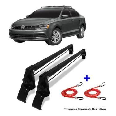 Imagem de Rack De Teto Bagageiro + 2 Elasticos Jetta Ano 12/18 - Vhip