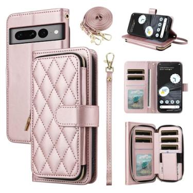 Imagem de Furiet Argyle Capa carteira para OnePlus 8T OnePlus8T Plus 9R 5G com alça de pulso alça de ombro com zíper capa de telefone para One Plus8T5G On + 1 Plus 8Tplus 1plus 8T+ One+ T8 1+ 1+8T Pro G5 ouro