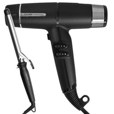Imagem de Kit Secador Iq Lite Black e Modelador Salon Curl 25mm 220v