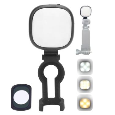 Imagem de Luz de Vídeo LED, Luz de Preenchimento de 3 Cores Luz Vlog Selfie Com Suporte, Luz Auxiliar de Iluminação Fotográfica Portátil Regulável para 3, 180MAh Recarregável