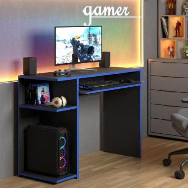 Imagem de Mesa Computador Gamer Poláris Azul - CasaH