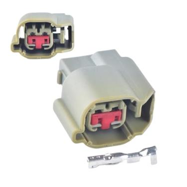 Imagem de Conector impermeável automotivo fêmea de 2 pinos para o plugue de buzina de áudio do carro plugue de buzina de porta 34062-0022 34062-0026