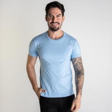 Imagem de Camiseta Acostamento Casual Azul Céu-Masculino