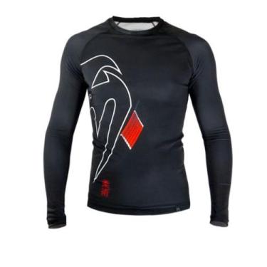 Imagem de Camisa De Compressão Rash Guard Venum Black Belt Manga Longa Camisa Ji