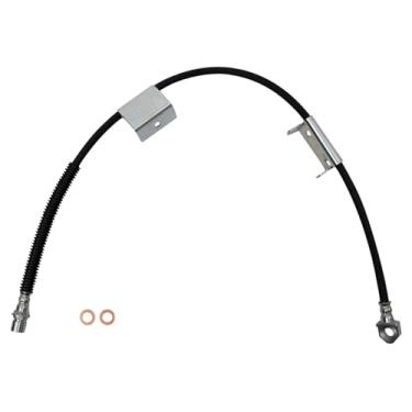 Imagem de TRQ Mangueira de freio dianteiro esquerdo lado compatível com Chevrolet Silverado 1500 2007 Silverado 1500 2007 Silverado 1500 Classic GMC Sierra 1500 Sierra 1500 Classic