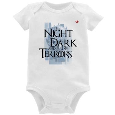 Imagem de Body Bebê The night is dark and full of terrors - Foca na Moda, Branco