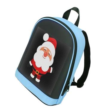 Imagem de Mochila LED para Motocicleta, Tela LED Vibrante, Programa Via LOY SPACE APP, Grande Espaço