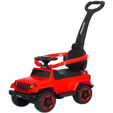 Imagem de Carrinho de Passeio para Bebe Andador Zippy Toys Jeep Vermelho