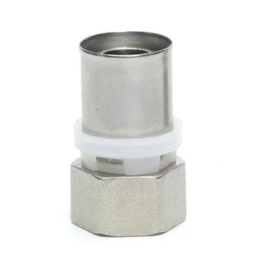 Imagem de Conector Conexão Luva Prensar Tubo Pex Fêmea 20x1/2 Oferta - ViaSol En