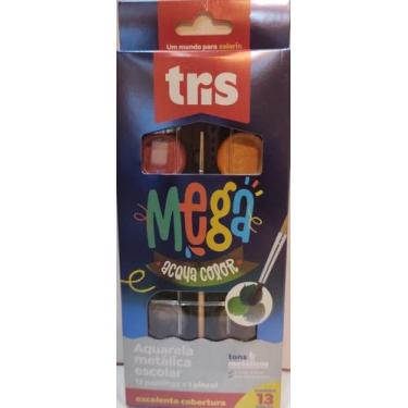 Imagem de Aquarela mega acquacolor metal12cor est - tris