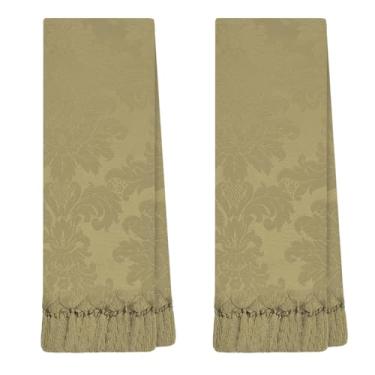 Imagem de 2 Mantas Xale Para Poltrona Pequena Peseira 0,70 X 1,80 (85 BEGE ESCURO KAKI)