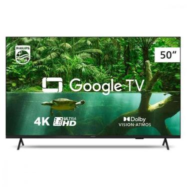 Imagem de Smart Tv Philips 50 4k Tv Com Comando De Voz Preto Bivolt