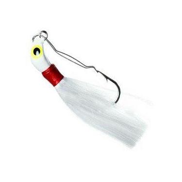 Imagem de Isca Xuxinha p/ Pesca N 4/0 Com Anti-Enrosco Branca 7g - Raju