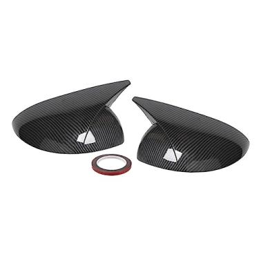 Imagem de Arkdeffon 2 peças Tampa do espelho lateral retrovisor da porta compatível com Nissan Altima Sentra 2019-2023 (fibra de carbono)