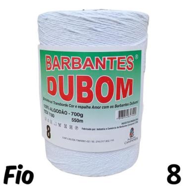 Imagem de Barbante Dubom Branco Neve - 700Gr - Fio 8 - 550m - Barbantes Dubom