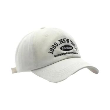 Imagem de Boné Snapback Unissex com Letras Bordadas - Algodão Macio, Ajustável, 