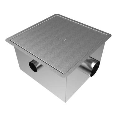 Imagem de Caixa De Gordura Industrial Inox Com Cesto 45x45x28cm - BRSTEE