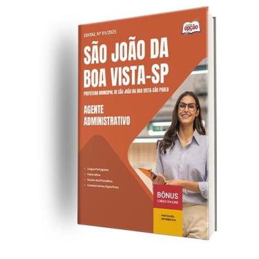 Imagem de Apostila Prefeitura de São João da Boa Vista - SP  - Agente Administra