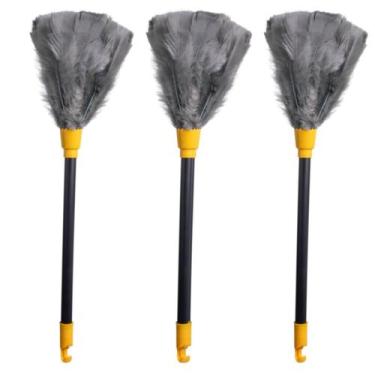 Imagem de Espanador De Pó C/ Pena Limpa Poeira De Moveis Tira Pó 42cm - Betthava