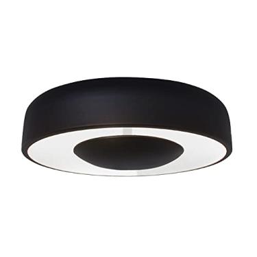 Imagem de Luminária Plafon Round Luz Indireta Gde 50Cm 3 Lamp E27 Preto