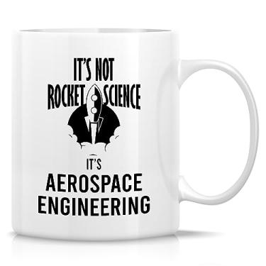 Imagem de Retreez Caneca engraçada de engenheiro aeroespacial engenharia de presente não Rocket Science 325 ml canecas de café de cerâmica - sarcasmo sarcástico motivacional motivacional presentes de