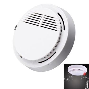 Imagem de Detector de Fumaça Fogo Incendio Alarme 85db Sensor Fotoeletrico Resid