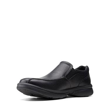 Imagem de Clarks Sapatilha masculina de couro Oxford sem cadar o, Lea branca, 7.5 UK