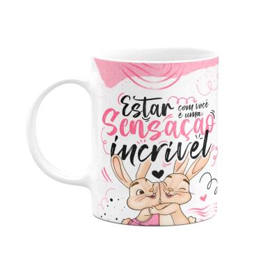 Imagem de Caneca Páscoa Doce - Estar com você é uma sensação incrível