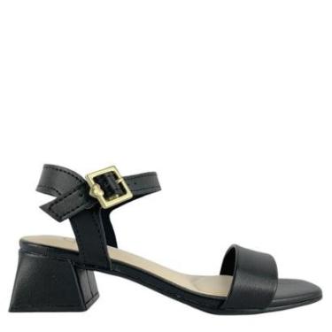 Imagem de Sandália Infantil Molekinha Salto Baixo Preto-Feminino