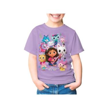 Imagem de Camiseta Casa Magica Da Gabby Gabi Gabby's Dollhouse INFANTIL DESENHO 