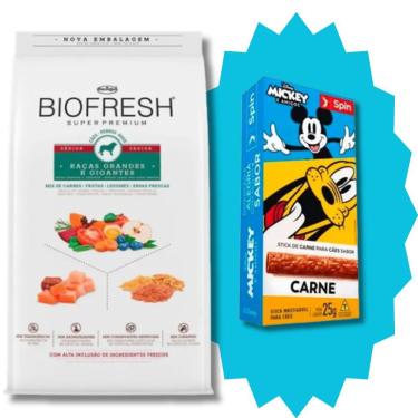 Imagem de Ração Biofresh Cães Sênior Raças Grandes E Gigantes 15Kg + Brinde
