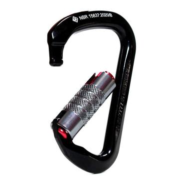 Imagem de Mosquetão Usclimb Alumínio D Trava Tripla Keylock 28kn Ce Uiaa Nbr