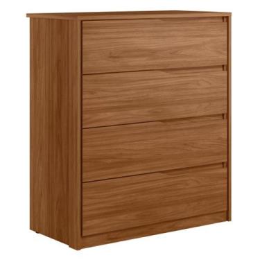 Imagem de Cômoda 4 Gavetas Atria Demobile - Demóbile, Nogueira