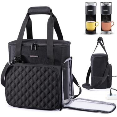 Imagem de BAGSPRITE Bolsa de viagem para cafeteira compatível com Keurig K-Mini ou K-Mini Plus, estojo de transporte para cafeteira de porção única