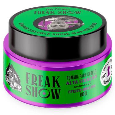 Imagem de Pomada Water Soluble Freak Show Efeito Brilho Molhado Alta Fixação 80g Don Alcides