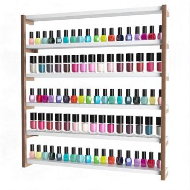 Imagem de Nicho Expositor de Esmaltes Várias Cores Manicure Salão de Beleza Mode