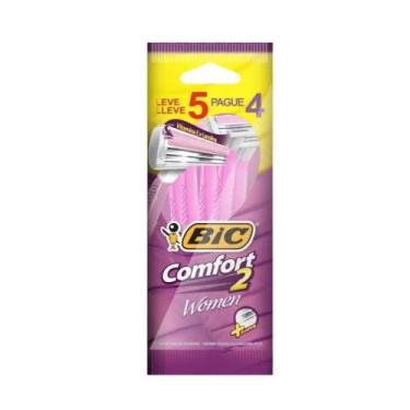 Imagem de Aparelho de Depilação Bic Comfort 2 Women com 5 Unidades Leve 5 Pague 