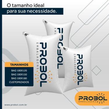 Imagem de saco inflável para travar carga em container 90x180 - PROBOL EMBALAGEN