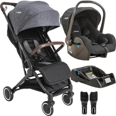 Imagem de Carrinho de Bebe com Bebe Conforto e Base Kiddo Sprint Grafite
