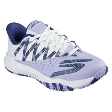 Imagem de Skechers Tênis feminino Viper Court Rally Pickleball, Branco/roxo, 37