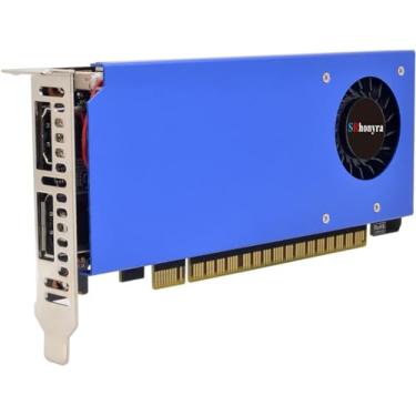 Imagem de SRhonyra Placa De Vídeo Gtx 1650 Low Profile De 4 Gb, Placa De Vídeo De 128 Bits Com Monitor Duplo, Saídas Displayport E Hdmi, Gpu De Slot Único Alimentada Por Barramento Pci-E 3.0×16 Directx 12 Op