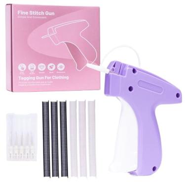 Imagem de ENFANTRY Pistola de costura para roupas – Fixador rápido de roupas portátil – Pistola de etiquetagem rosa para roupas - ferramentas de etiquetagem, costura e acolchoamento