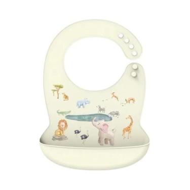 Imagem de Babador de Bebê de Silicone à Prova d'Água - Ajustável com Design de D