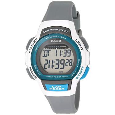Imagem de Casio Relógio feminino LWS- 1000H- 1AVCF Runner Series mostrador digital quartzo preto/verde, Preto/branco