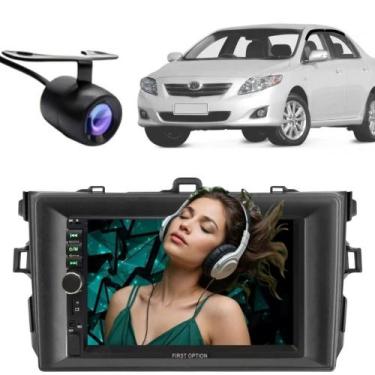 Imagem de Central Multimídia 2 Din Mp5 Toyota Corolla Câmera Moldura - First Opt